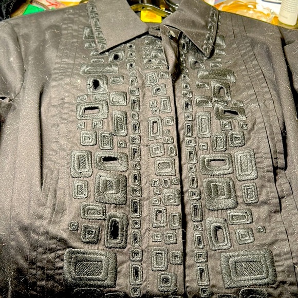 Catherine Malandrino button down Spanish style shirt - Picture 2 of 13